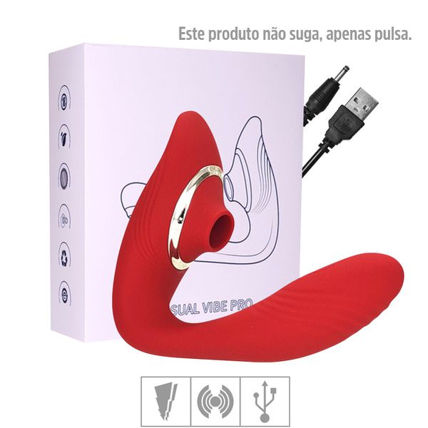 Estimulador Recarregável Sensual Vibe Pro VP (ES038) - Vermelho