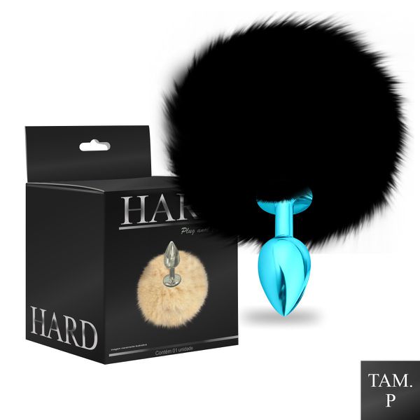 Plug de Metal PomPom Escuro Hard (HA115-ST607) - Azul