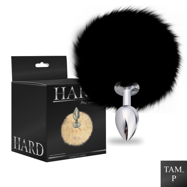 Plug de Metal PomPom Escuro Hard (HA115-ST607) - Cromado