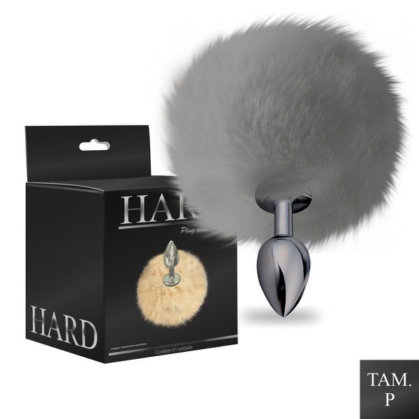 Plug de Metal PomPom Médio Hard (HA115-ST606) - Preto