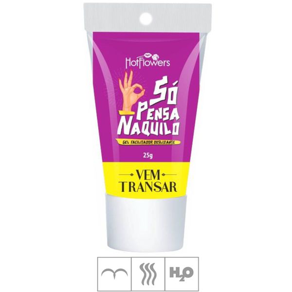*PROMO - Gel Para Sexo Anal Só Pensa Naquilo 25g Validade 04/26 (HC720) - Algodão Doce