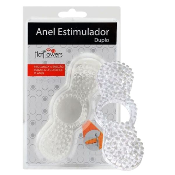 Anel Peniano Estimulador Duplo (HZ321T) - Translúcido