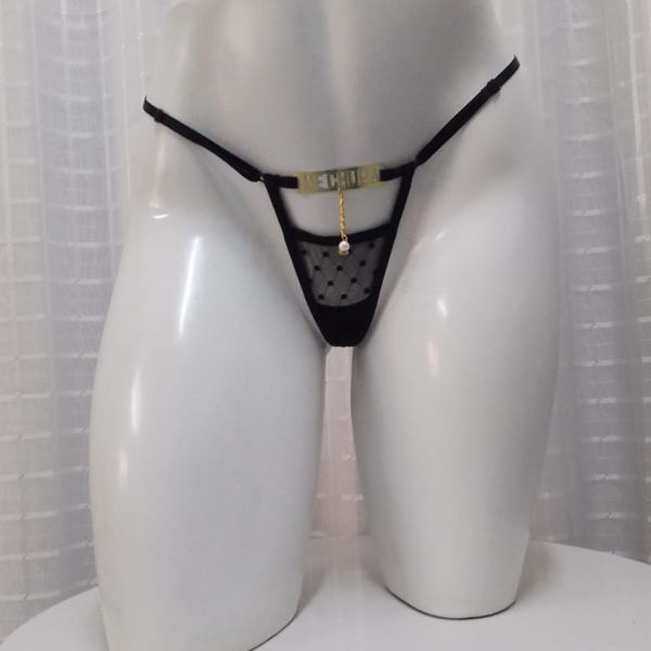 Calcinha Perigosa Preta Íntima Delas (ID1099P) - Me Chupa