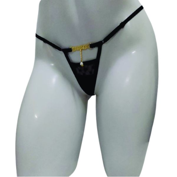 Calcinha Perigosa Preta Íntima Delas (ID1099P) - Tarada