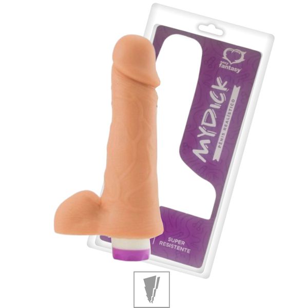 Prótese 15x16cm Com Vibro e Escroto (PC028) - Bege