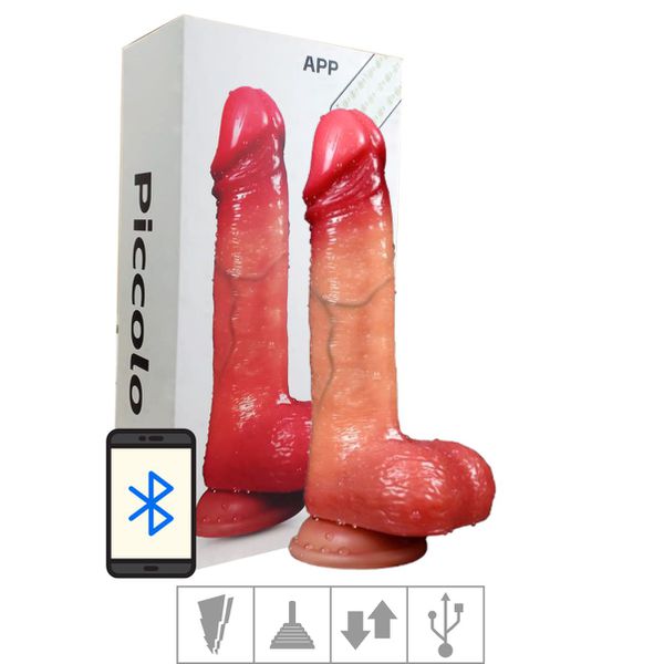 Prótese 16x12cm Com Vibro Ventosa e Escroto VP (PE225S) - Bege