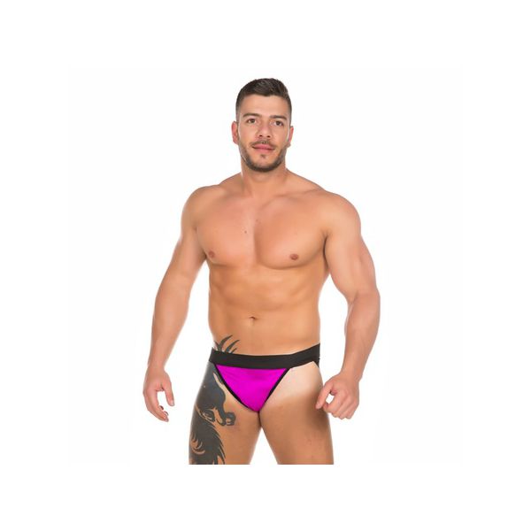 *Cueca Levanta Bum Bum (PS1121) - Roxo com Preto