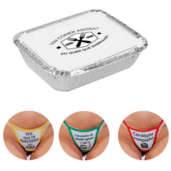 Kit Marmita Vai Comer Agora? Com 3 Calcinhas (PS6092). - Variados