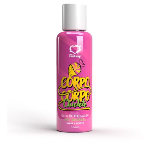 Óleo Beijável Hot Corpo a Corpo 100ml (ST111) - Chiclete