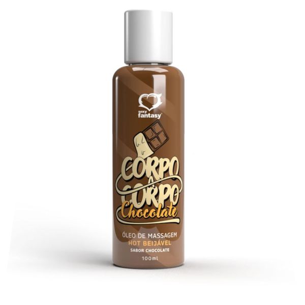 Óleo Beijável Hot Corpo a Corpo 100ml (ST111) - Chocolate