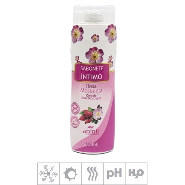 Sabonete Feminino Íntimo Apinil 200ml (ST183) - Rosa Mosqueta