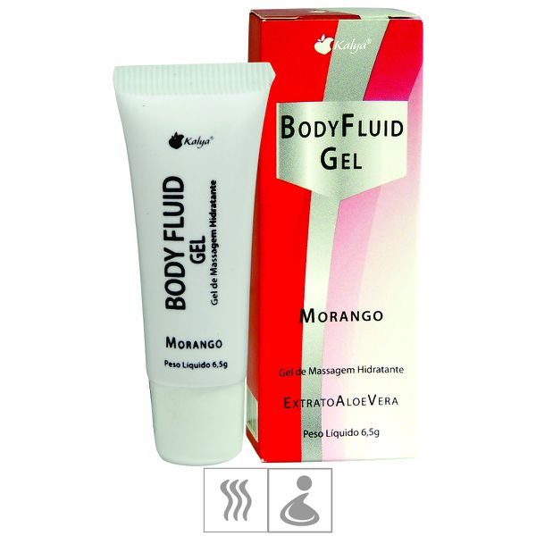 *Lubrificante Body Fluid Beijável 6,5g (ST543) - Morango