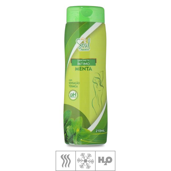 *Sabonete Íntimo Feminino Refrescante Soul Com 210ml (ST660) - Menta