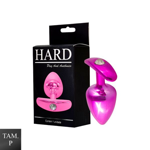 Plug Metálico P Anatômico (HA138). - Rosa