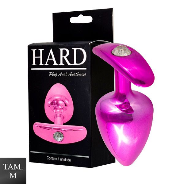 Plug Metálico M Anatômicoa (HA140). - Rosa