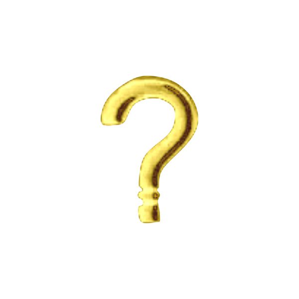 Ponto de Interrogação Para Personalização (HA180IT). - Dourado