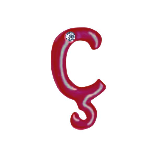 Letras Para Personalização Vermelha (HA180V). - Cedilha