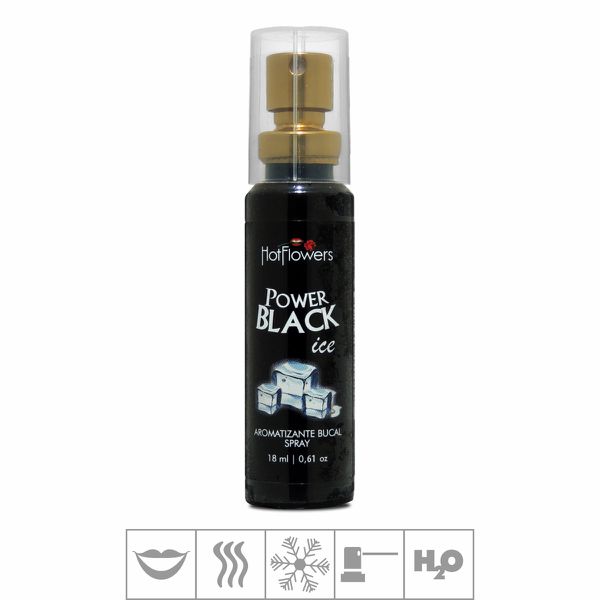 Aromatizante Bucal Power Black Ice Spray 18ml (HC380-ST824) - Padrão