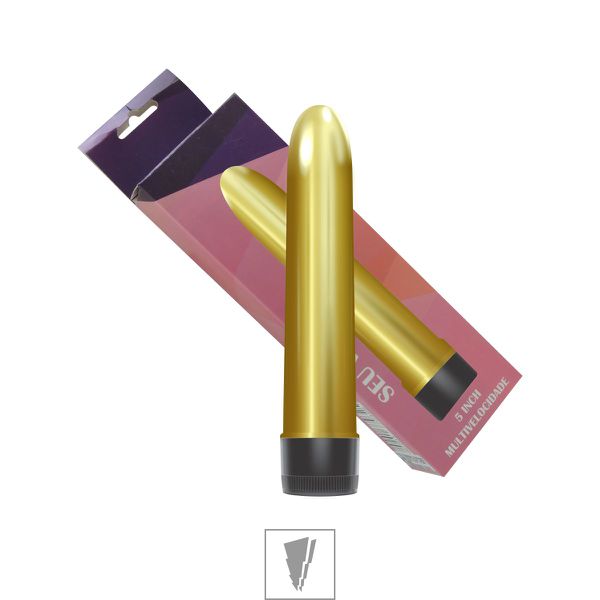 *Vibrador Personal Metálico 11x8cm VP (PS006B-ST323) - Dourado