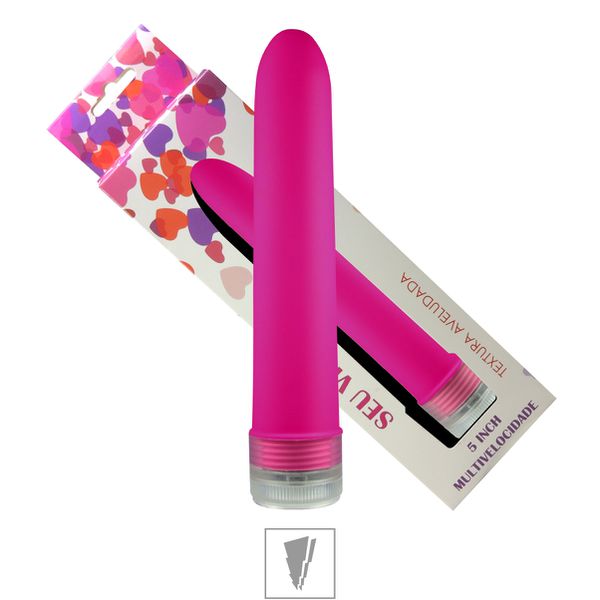 *Vibrador Personal Toque Aveludado 11x8cm VP (PS006-ST226) - Magenta