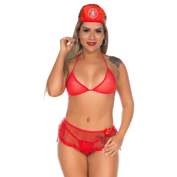 Fantasia Mini Bombeira II (PS7023) - Padrão