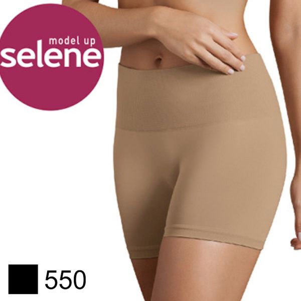 *Calcinha Boxer Redutora Sem Costura (ST368) - Preto