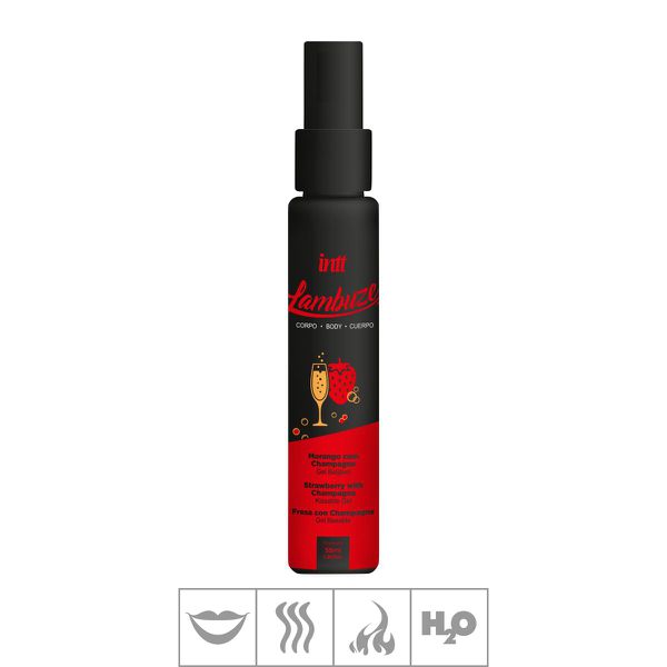 *Gel Comestível Hot Lambuze 55ml (ST886) - Morango c/ Champagne