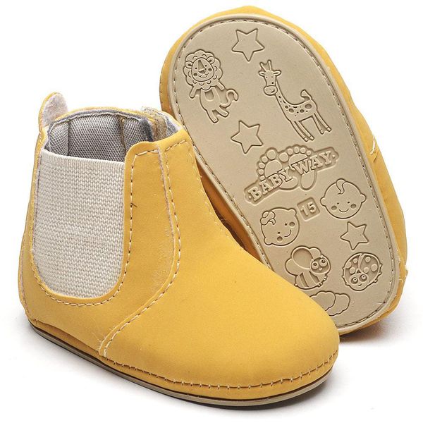 Botina De Bebe Lisa Amarelo 106