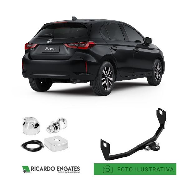 Engate Reboque Honda City Hatch 2022 a 2025 Ref 500kg 
