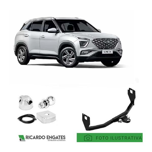 Engate Reboque CRETA 2020 A 2025 Ref 500kg 
