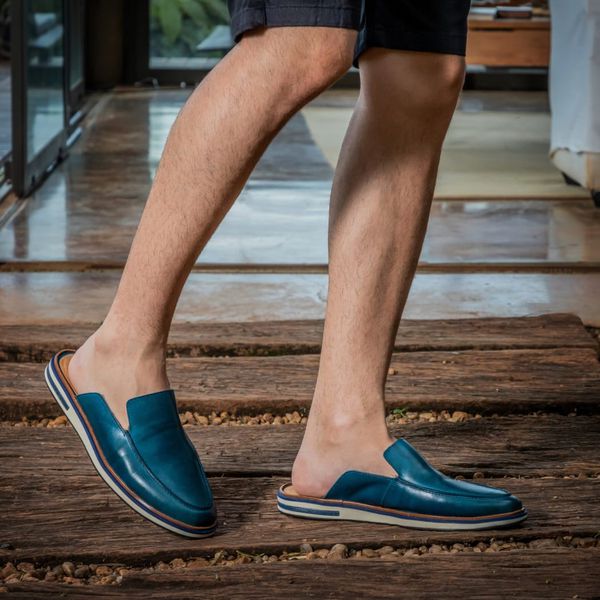 Mule Premium Masculino Couro Sky