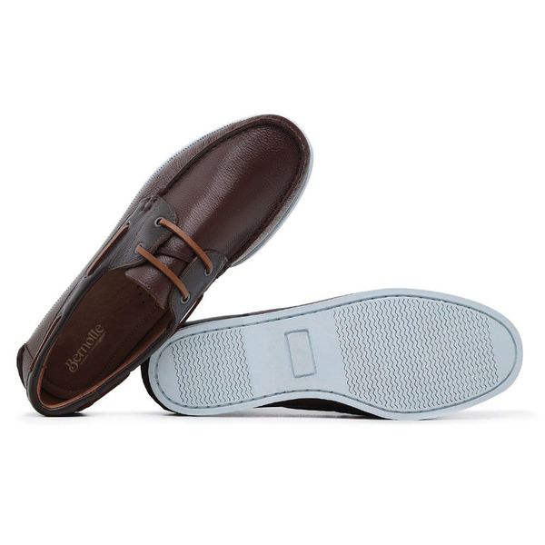 Dockside Masculino Couro Caf Bernotte