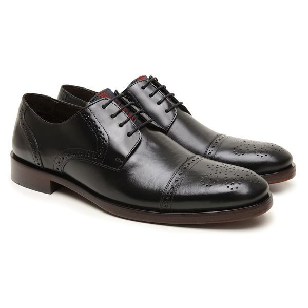 Sapato Social Derby Em Couro Álvaro Preto 