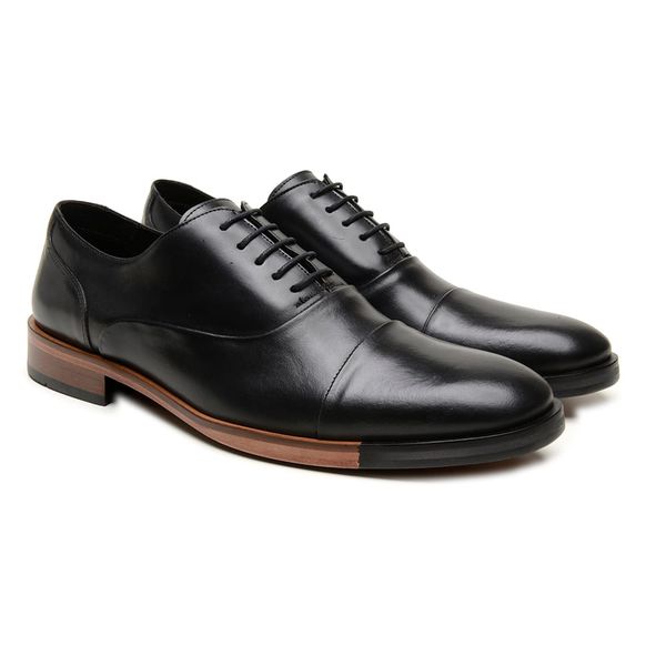 Sapato Social Oxford Vittorio Couro Preto