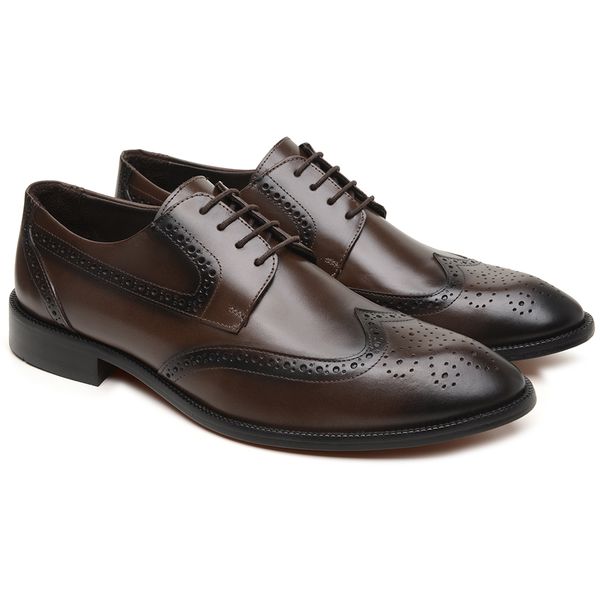 Sapato Masculino Derby Eleganza Cafe Bernotte 