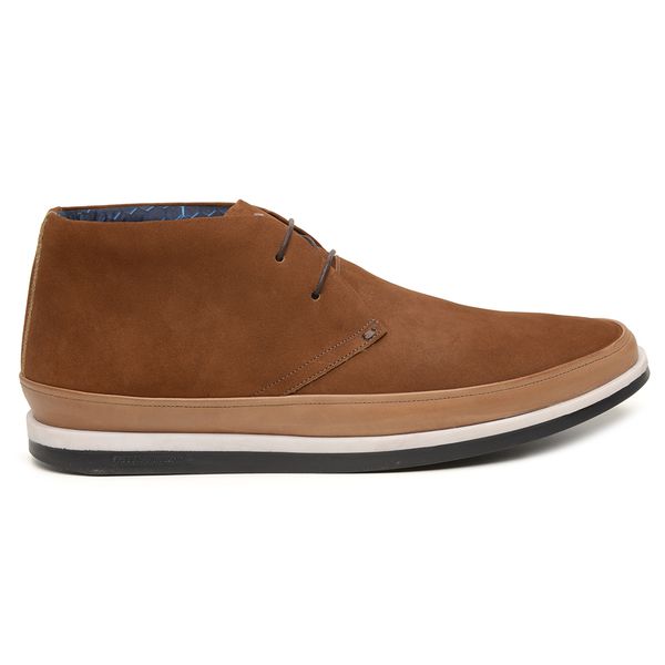 Bota Masculina Ankle Boot Nobuck Whisky