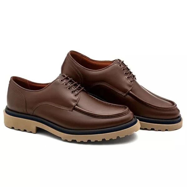 Sapato Derby Casua Brow Tabaco Bernotte 