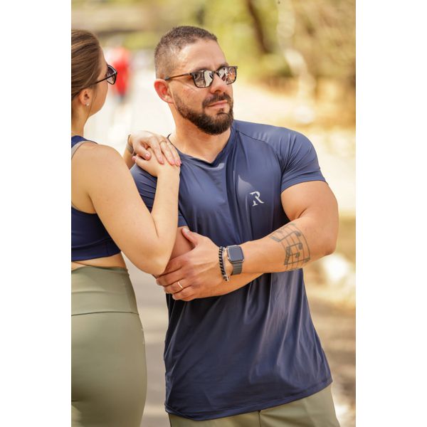 Manga Curta Masculina Origem Azul Marinho