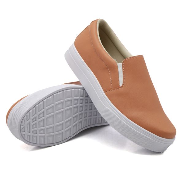 Slip On Liso Laranja Papaya DKShoes