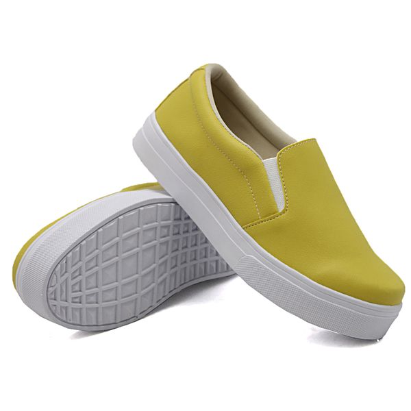 Slip On Liso Mostarda DKShoes