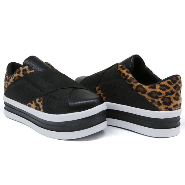 Slip on flatform onça hotsell