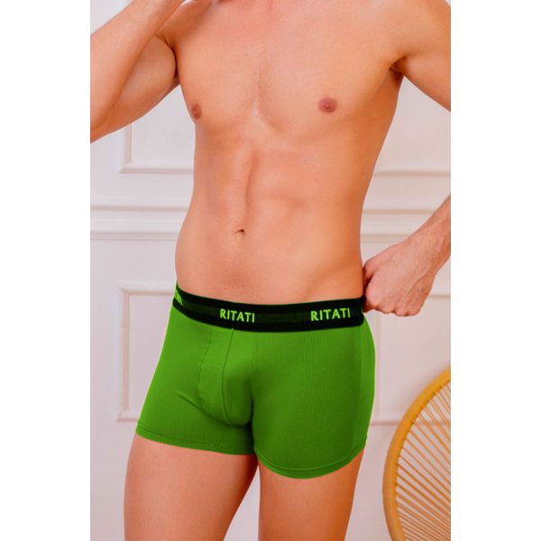 Cueca Microfibra Boxer Verde Menta