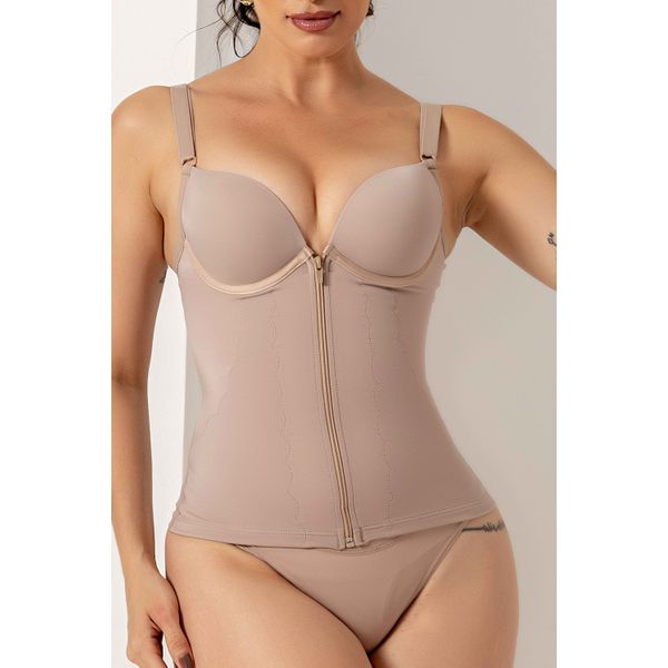 Camisete Ritati Cetinete Abertura Frontal Zipper