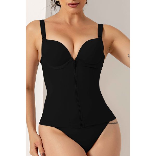 Camisete Ritati Cetinete Abertura Frontal Zipper