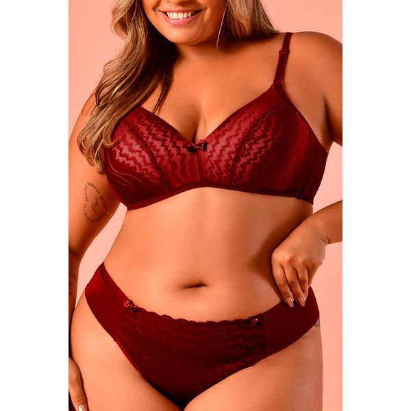 Sutiã Ritati Confort Plus Size Micro e Renda