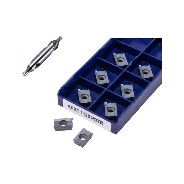 Inserto Pastilha Videa Apkt 1135 Pdtr Fresa Cabeçote 