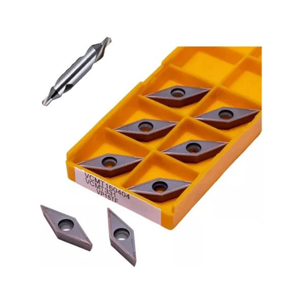 Inserto Pastilha Videa Vcmt160404 Vp15tf Mitsubish + Brinde 