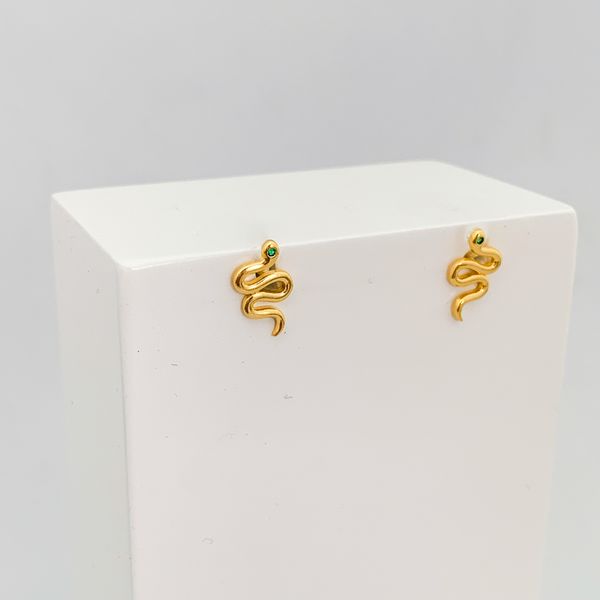 Brinco Cobra Banhado a Ouro 18k 
