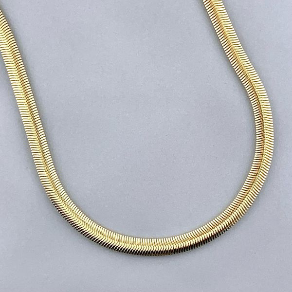 Corrente Lacraia Semijoia Banhada a Ouro 18k