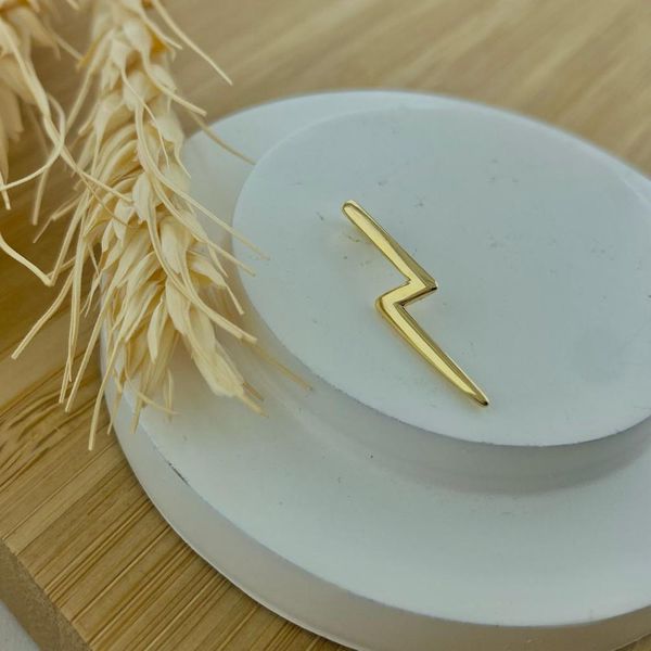 Pingente Raio Banho Ouro 18k 
